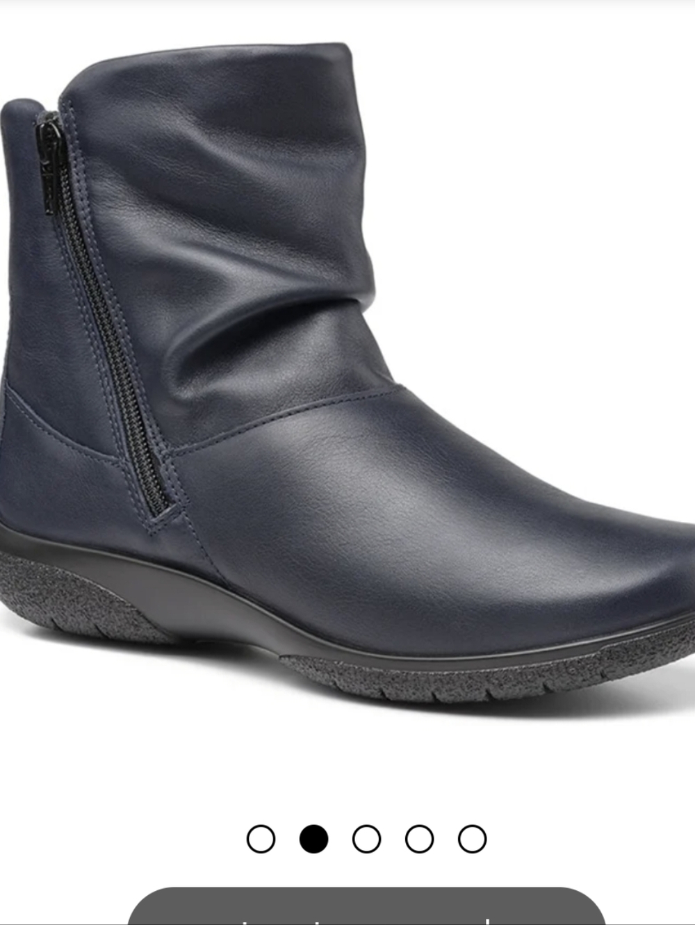 Hotter Whisper Slouch Women’s Navy‎ Ankle Boots - Classic Comfort Sz 8 Boho - Picture 2 of 9